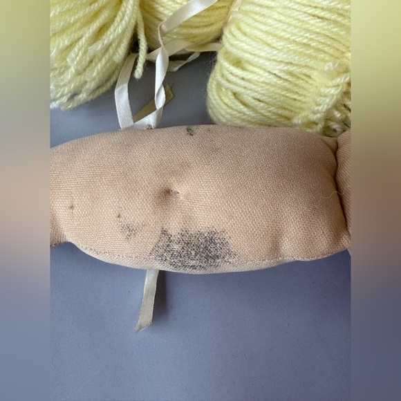 Vintage 1980’s Cabbage Patch Kid Jesmar Spain Lemon Double Pony Blue Eyes HM2 - Picture 15 of 15